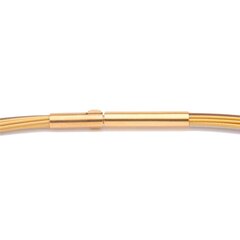 Colour Cable (2F) 0,50 mm 12-reihig metallic-gold & braun DCV Edelstahl vergoldet