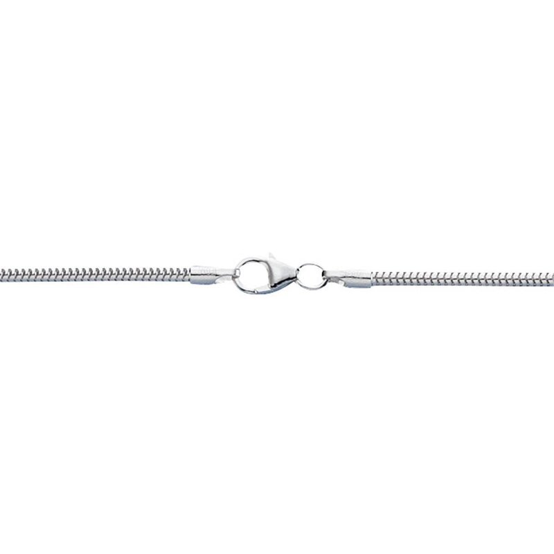 Collierkette; Schlange; 1,90 mm; rhod. 42 cm