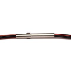 Colour Cable (2F) 0,50 mm 12-reihig schwarz & rot DCV Edelstahl