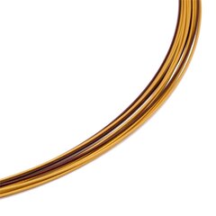Colour Cable (2F) 0,50 mm 12-reihig metallic-gold & braun DCV Edelstahl vergoldet