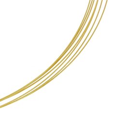 Litze 0,50 mm 7-reihig vergoldet DCV Edelstahl vergoldet
