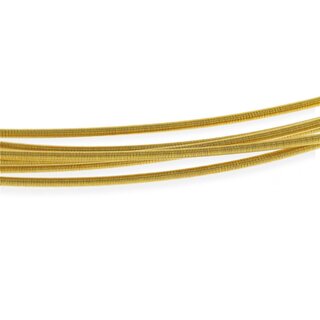 Meterware: Elasticspirale 1,10 mm vergoldet