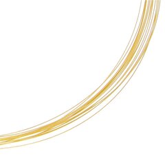 Litze 0,30 mm 15-reihig vergoldet Sonderlnge DCV Edelstahl vergoldet