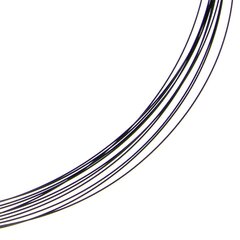 Seil 0,36 mm 11-reihig pure black 38 cm DCV Edelstahl