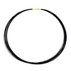 Seil 0,36 mm 33-reihig pure black Sonderlnge DCV vergoldet