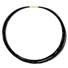 Seil 0,36 mm 55-reihig pure black Sonderlnge DCV vergoldet