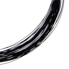 Seil 0,36 mm 55-reihig pure black Sonderlnge DCV vergoldet