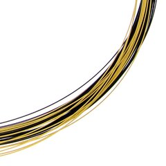 Seil 0,36 mm 55-reihig pure black bicolor gelb