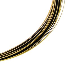 Seil 0,36 mm 70-reihig pure black bicolor gelb 38 cm