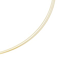 Tonda-Flex 0,50 mm 3-reihig vergoldet Sonderlnge DCV Edelstahl vergoldet