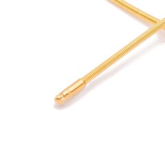 Softspirale 2,00 mm vergoldet Stahlkern W.-Schließe 43 cm