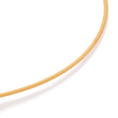 Colour Spirale 2,00 mm metallic-gold 43 cm W.-Schließe Edelstahl vergoldet