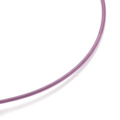 Colour Spirale 2,00 mm violett 44 cm W.-Schließe Edelstahl vergoldet