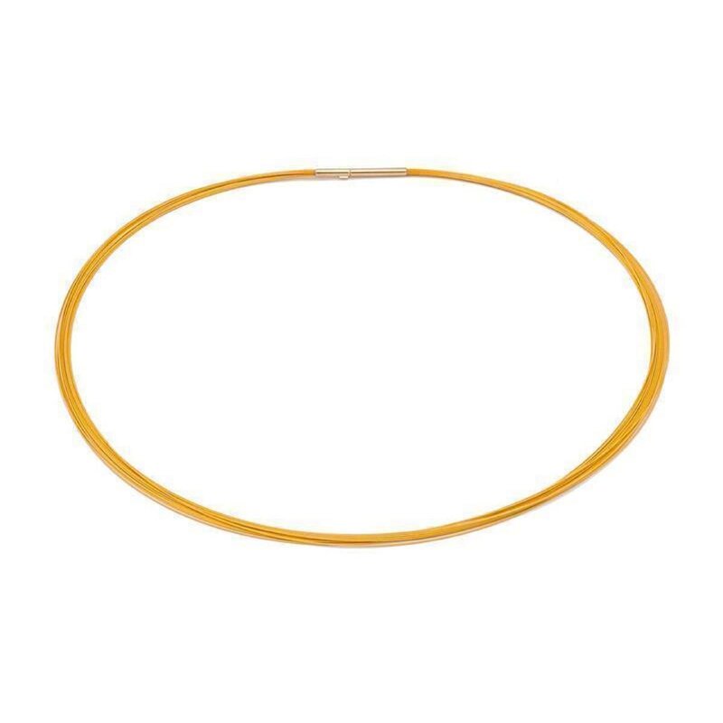 Seil 0,36 mm 15-reihig vergoldet 44 cm