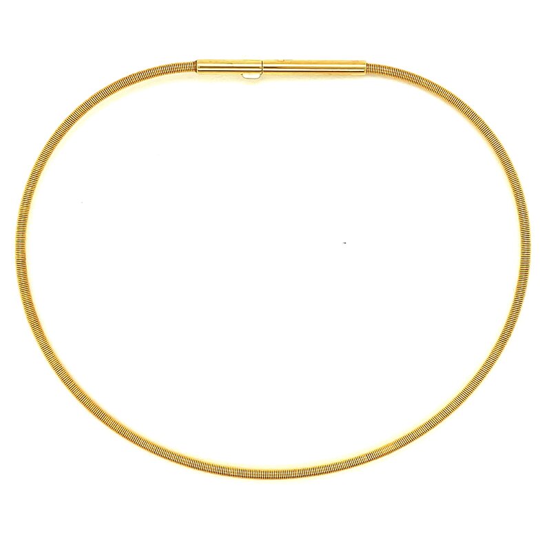 Armreif: Softspirale 1,40 mm vergoldet DCV Edelstahl vergoldet 17,5 cm