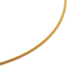 Armreif: Softspirale 1,40 mm vergoldet DCV Edelstahl vergoldet 17,5 cm 1-Seite offen