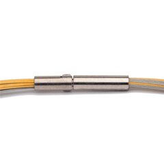 Seil 0,36 mm 33-reihig bicolor 40 cm Bajo vergoldet