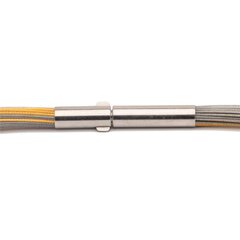 Seil 0,36 mm 55-reihig bicolor 38 cm DCV vergoldet