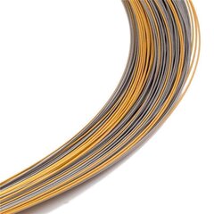 Seil 0,36 mm 115-reihig bicolor 38 cm W.-Schließe vergoldet