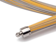 Seil 0,36 mm 115-reihig bicolor 38 cm W.-Schließe vergoldet