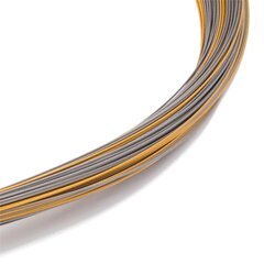 Seil 0,36 mm 115-reihig bicolor 45 cm W.-Schließe Edelstahl