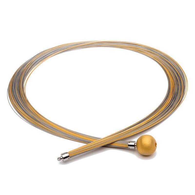 Seil; 0,36 mm; 115-reihig; bicolor; 50 cm W.-Schließe vergoldet