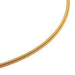 Softspirale 2,00 mm vergoldet Sonderlänge DCV Edelstahl vergoldet