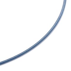 Colour Spirale 1,40 mm blau Sonderlänge DCV Edelstahl