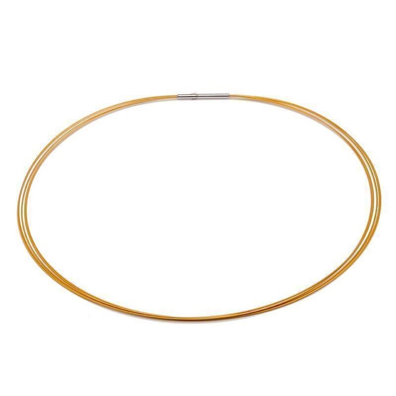 Colour Cable; 0,50 mm; 5-reihig; metallic-gold 40 cm DCV vergoldet