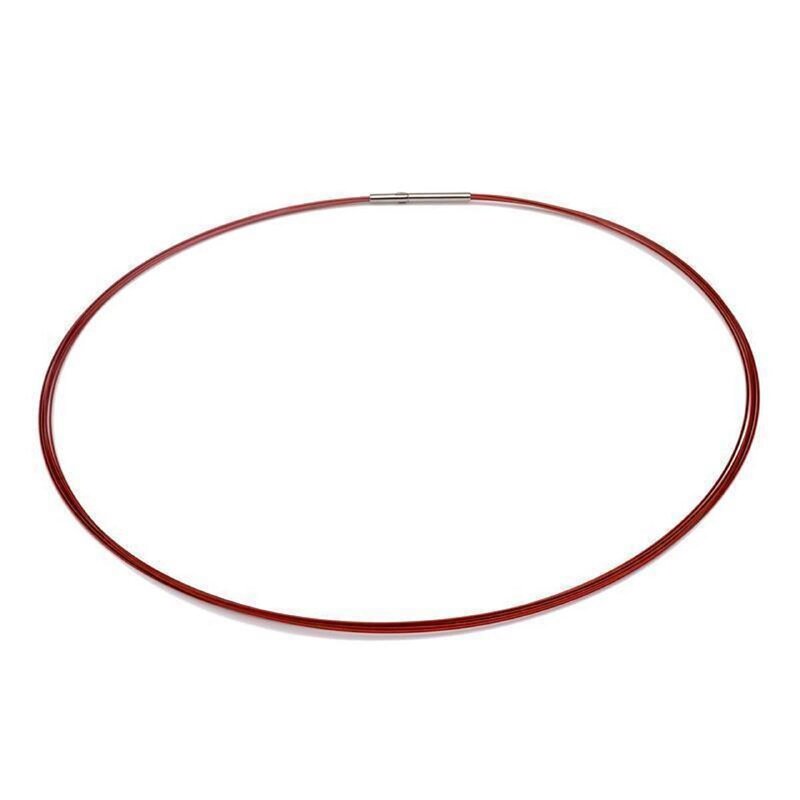 Colour Cable; 0,50 mm; 5-reihig; rot 42 cm DCV vergoldet