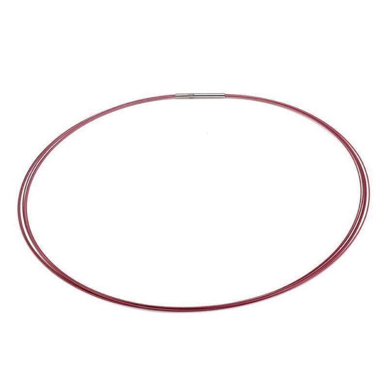 Colour Cable; 0,50 mm; 5-reihig; pink 38 cm DCV Edelstahl