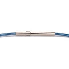 Colour Cable 0,50 mm 5-reihig blau 38 cm DCV vergoldet