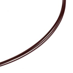 Colour Cable 0,50 mm 5-reihig braun 42 cm DCV vergoldet