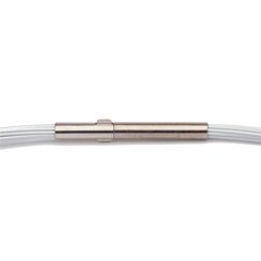 Colour Cable 0,50 mm 12-reihig perlsilber 38 cm DCV Edelstahl