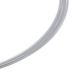 Colour Cable 0,50 mm 12-reihig perlsilber 42 cm DCV Edelstahl