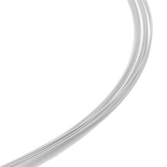 Colour Cable 0,50 mm 12-reihig perlsilber 42 cm W.-Schließe Edelstahl