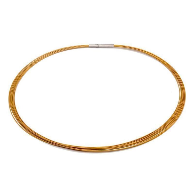 Colour Cable; 0,50 mm; 12-reihig; metallic-gold 38 cm DCV Edelstahl