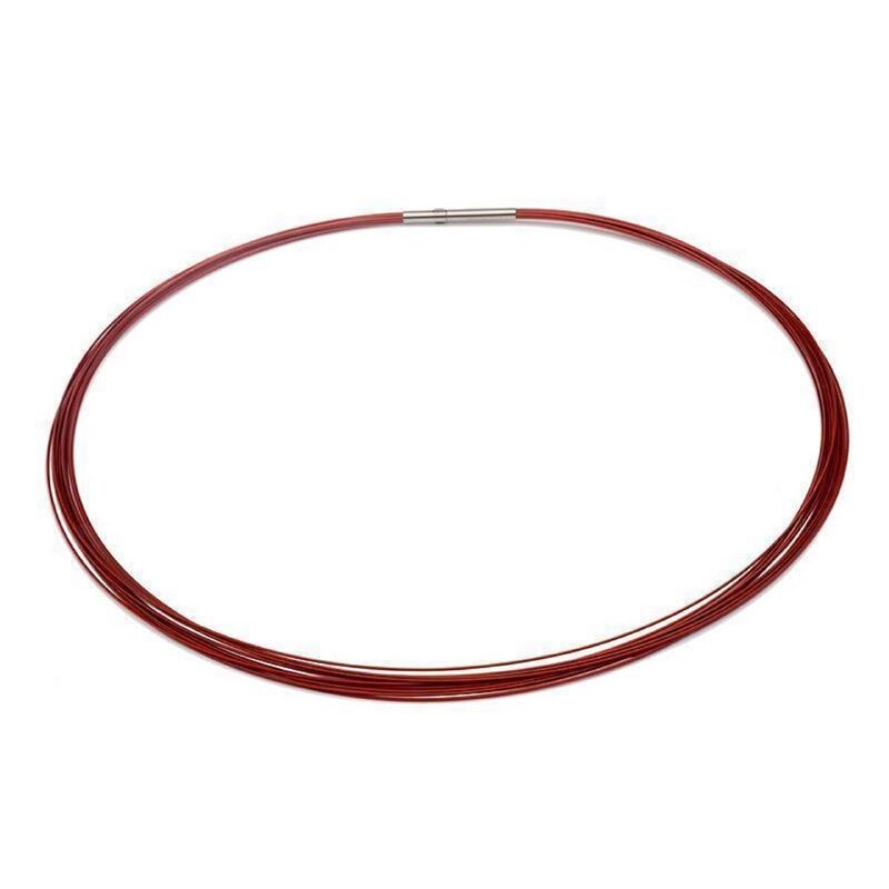Colour Cable; 0,50 mm; 12-reihig; rot 45 cm DCV Edelstahl