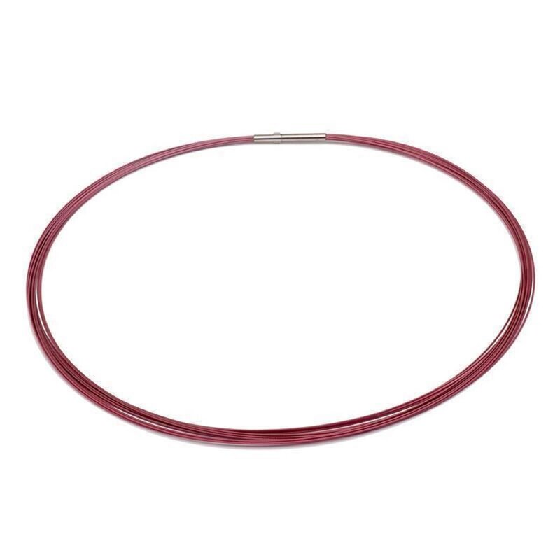 Colour Cable; 0,50 mm; 12-reihig; pink 38 cm DCV Edelstahl