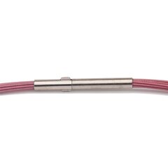 Colour Cable 0,50 mm 12-reihig pink 38 cm DCV Edelstahl