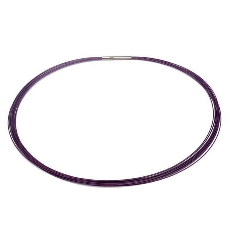 Colour Cable; 0,50 mm; 12-reihig; violett 38 cm DCV vergoldet