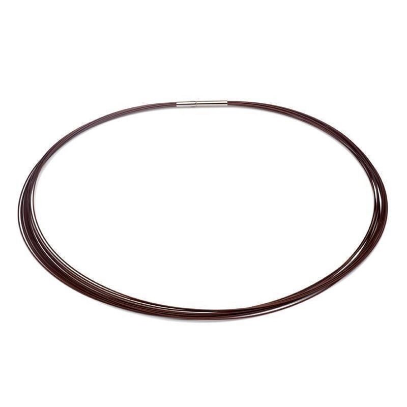 Colour Cable; 0,50 mm; 12-reihig; braun 38 cm DCV vergoldet