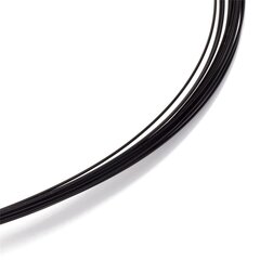Colour Cable 0,50 mm 12-reihig schwarz 38 cm W.-Schließe vergoldet