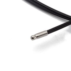 Colour Cable 0,50 mm 12-reihig schwarz Sonderlänge W.-Schließe Edelstahl