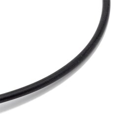 Silikon 3,00 mm schwarz Sonderlänge W.-Schließe Edelstahl