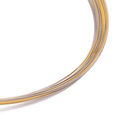 Seil 0,36 mm 55-reihig bicolor 38 cm W.-Schließe vergoldet
