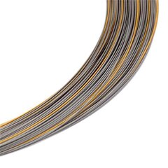 Seil 0,36 mm 115-reihig bicolor 40 cm DCV vergoldet