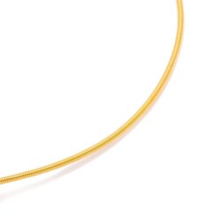Softspirale 2,00 mm vergoldet W.-Schließe 38 cm