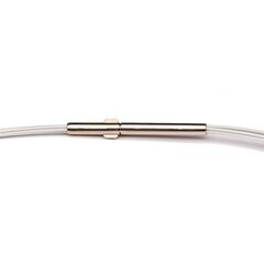 Colour Cable 0,50 mm 5-reihig perlsilber 40 cm DCV Edelstahl