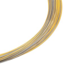 Seil 0,36 mm 115-reihig bicolor 55/60 Sonderlnge DCV vergoldet